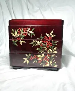 木曽漆器 五段重 家紋入り 重箱 ② 木曽漆器 五段重 家紋入り 重箱 ② 木曽漆器 五段重 家紋入り