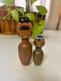 北海道民芸◇白樺こけし《奥山谷蔵作》ニポポ/アイヌ/民芸品/伝統工芸