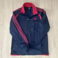 シ*ル様 adidas ジャージ上 メンズ 紺　赤　XL