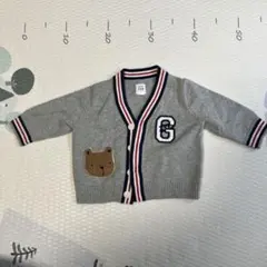 GAP グレー カーディガン 3-6ヶ月