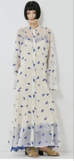 DOT FLOWER VEIL TRENCH 【AMERI vintage】 - メルカリ