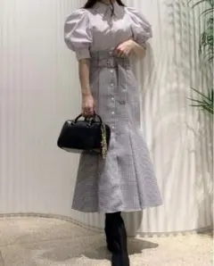 スナイデル　フロントボタンマーメイドスカート