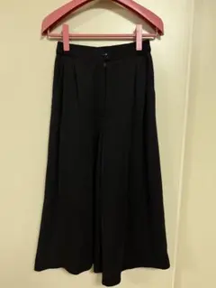 日本製　ガウチョパンツ ブラック　wool