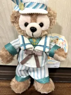 ファインド ユア ビューティフル ブルー ダッフィー ぬいぐるみバッジ