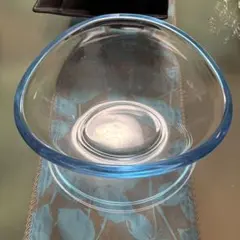 ガラス　縁ブルー　花瓶など