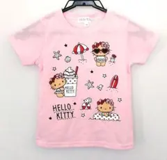 サンリオ　ハローキティ　日焼け　半袖　Tシャツ　ピンク　110のサムネイル