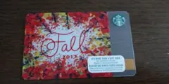 海外北米Starbucksカード　秋限定デザイン