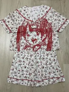 でんぱ組.inc　花柄セーラー服　コスプレ衣装　古川未鈴 Amazon.co.jp: でんぱ組incセーラー衣装 古川未鈴 モデル 赤色