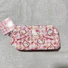 新品未使用 ハローキティ ポーチ みんなのキルトシリーズ キティ 完売品