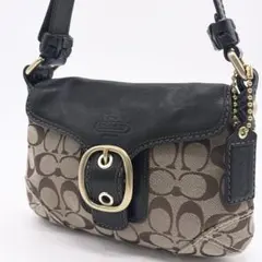コーチ COACH ショルダーバッグ ソーホー シグネチャー ブラック 黒