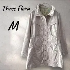 Three Flora 婦人服 アウター ロング ジャケット アイボリー M