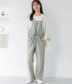 【新品未使用】coca デニムサロペット　M