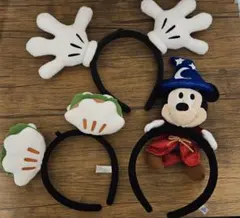 ディズニー ミッキー カチューシャ 3点セット