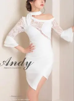 Andy ホワイト Sサイズ ドレス 難アリ