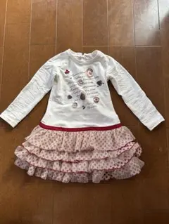 MONNALISA 長袖ワンピースフリルスカート