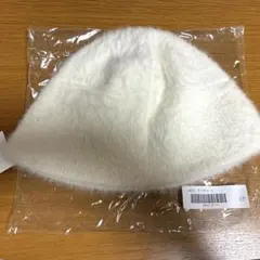 ホワイトアンゴラ風ハット 56cm-58cm