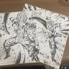 ドラゴンボール　色紙　アート 未使用 ドラゴンボール 2枚セット