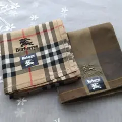 Burberrys チェック柄ハンカチ2枚セット