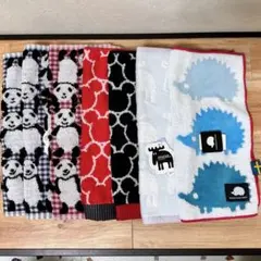 カラフルタオルハンカチ7枚セット