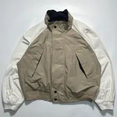 90s ノーティカ セーリングジャケット XL ベージュ 白系 8214のサムネイル