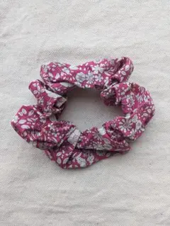 花柄シュシュ ピンク系