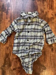 GAP チェック柄ロンパース 3-6ヶ月