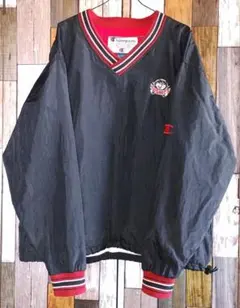 Champion プルオーバーナイロンジャケット 黒 Vintage NFL