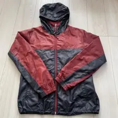 UNIQLO フード付きナイロンジャケット M 赤/黒