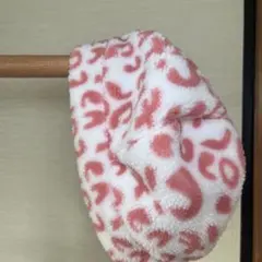 フリースレオパード柄ハット