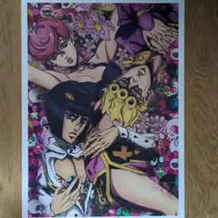 ジョジョ展 イラストボード アートパネル 仗助＆鈴美 新品未開封