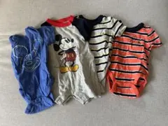 gap ミッキー クマ　ロンパース4点セット