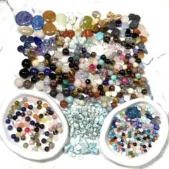 No.63 天然石ビーズ ラウンド4~12mm タンブル 他 セットまとめ売り