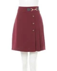 [ INGNI ] ビット付プリーツ切替台形スカート