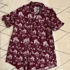 88 TEES アロハシャツ バーガンディ 半袖のサムネイル