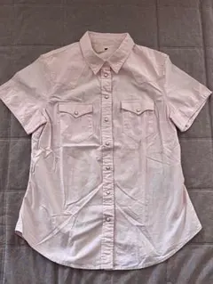 Levi's リーバイス★ウエスタンシャツ 半袖 【M】ピンクのサムネイル