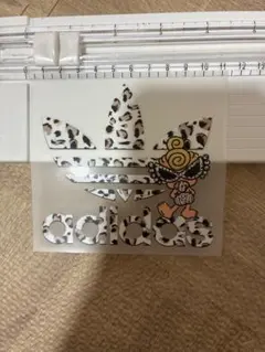 adidas アイロンプリントシート レオパード柄