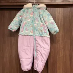 ユニコーン柄の子ども用スキーウェア