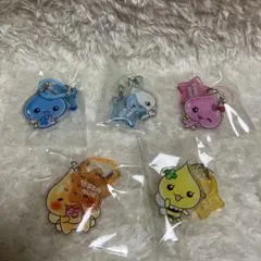 しずくちゃん　アクリルめじるしチャーム　全5種コンプリートセット　ガチャ