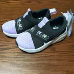 ムーンスターNi-moスニーカー ブラック/ラベンダー 19.0