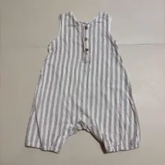 UNIQLO ユニクロ ベビーストライプカバーオール 80サイズ
