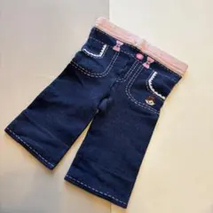 刺繍付きダークブルーレギンス 80cm ミキハウス