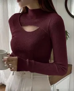 SHEIN DAZY 無地 ハーフタートルネック セーター、長袖トップス、秋服