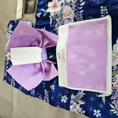 Avail　アベイル　浴衣帯　結び帯　作り帯　花火　　日本製　花柄　帯のみのサムネイル