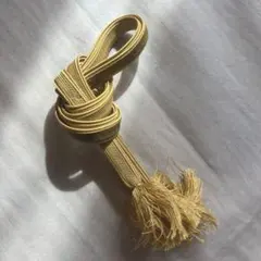 ゴールド 編み込み 帯締め 房付き