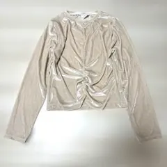 ZARA KIDS ベロア 長袖トップス 152cm ピンクベージュ