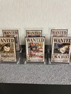 ワンピース　手配書　ポスター　カード　6枚セット＋1枚（期間限定）　ケース付き