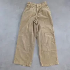 アーバンリサーチ ワイドパンツ【F】コットン コーデュロイ ベージュ