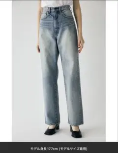 【MOUSSY】HW DAMAGE LOOSE STRAIGHT 23inch