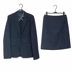 nline precious 洋服の青山 ネイビー ストライプ スカートスーツ