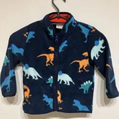 着用回数２回★恐竜柄 フリースジャケット 100cm